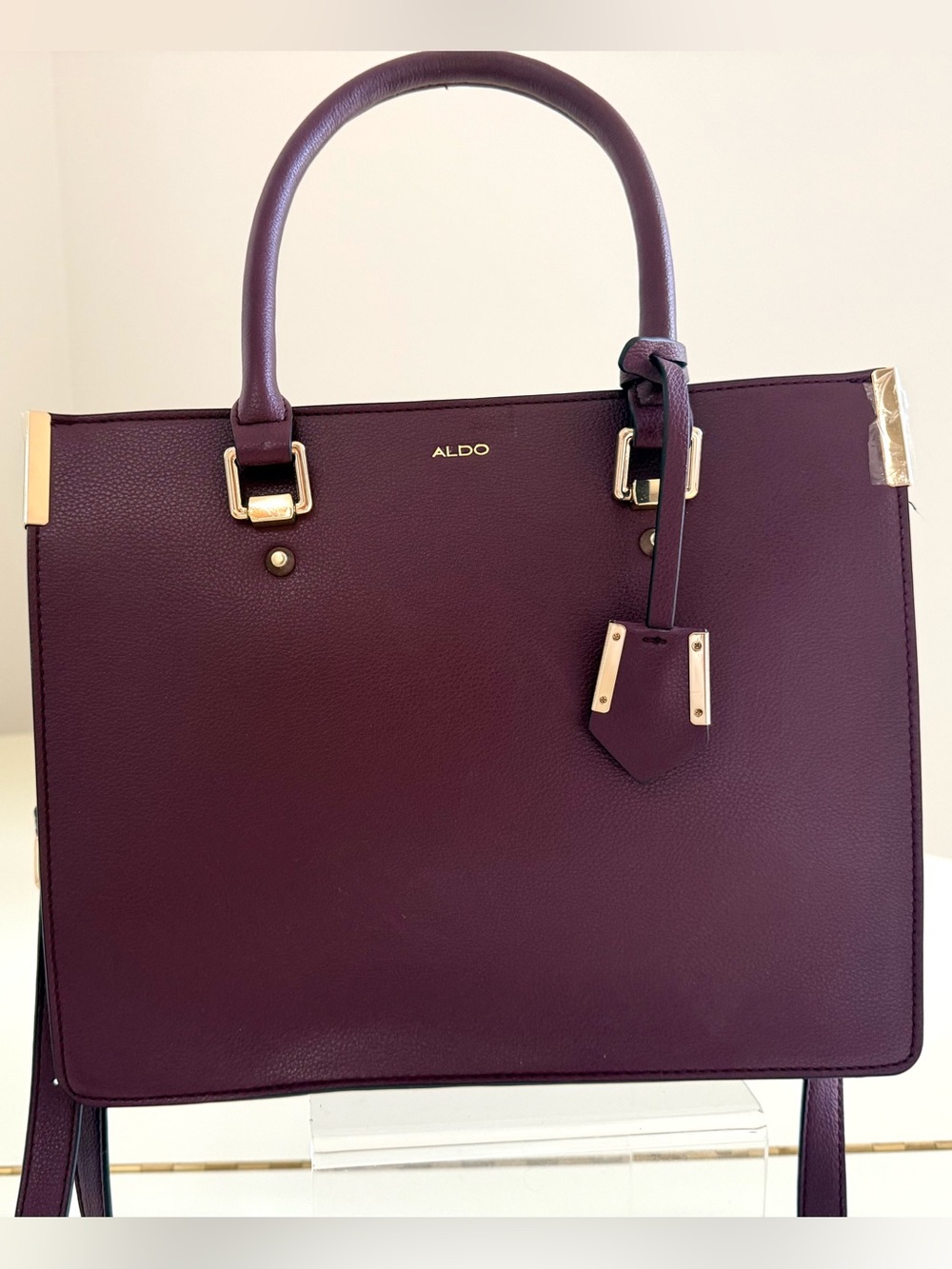 Aldo Burgundy Satchel, top handle style bag/purse. NWOT. Gorgeous!
